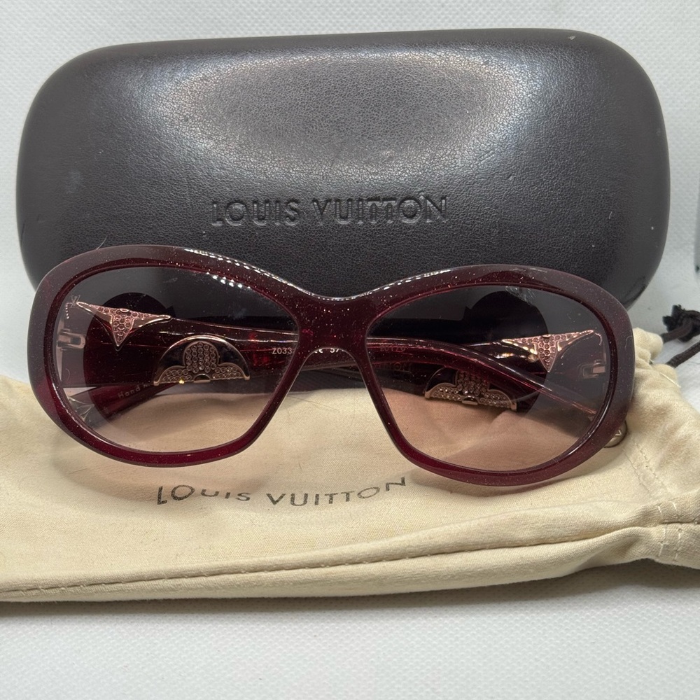 Louis Vuitton Dark Red Sunglasses